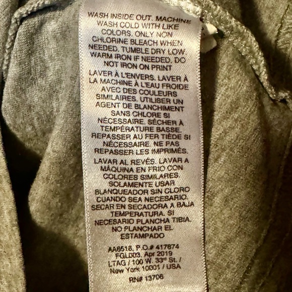 Adidas Long Sleeved Adidas Heather Gray t-shirt sz 6 - Picture 5 of 6